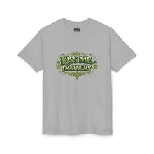 Load image into Gallery viewer, Kiss Me I'm Angry T-Shirt — Funny St. Patrick’s Day Green Graphic Tee