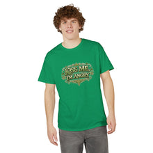Load image into Gallery viewer, Kiss Me I'm Angry T-Shirt — Funny St. Patrick’s Day Green Graphic Tee