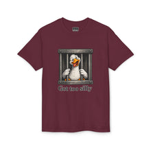 Load image into Gallery viewer, Silly Duck Behind Bars T-Shirt — "Got Too Silly" Funny Graphic Tee