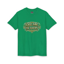 Load image into Gallery viewer, Kiss Me I'm Angry T-Shirt — Funny St. Patrick’s Day Green Graphic Tee

